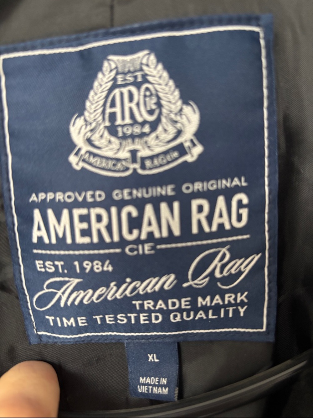 American Rag Black Double-Breasted Peacoat - Picture 2 of 2